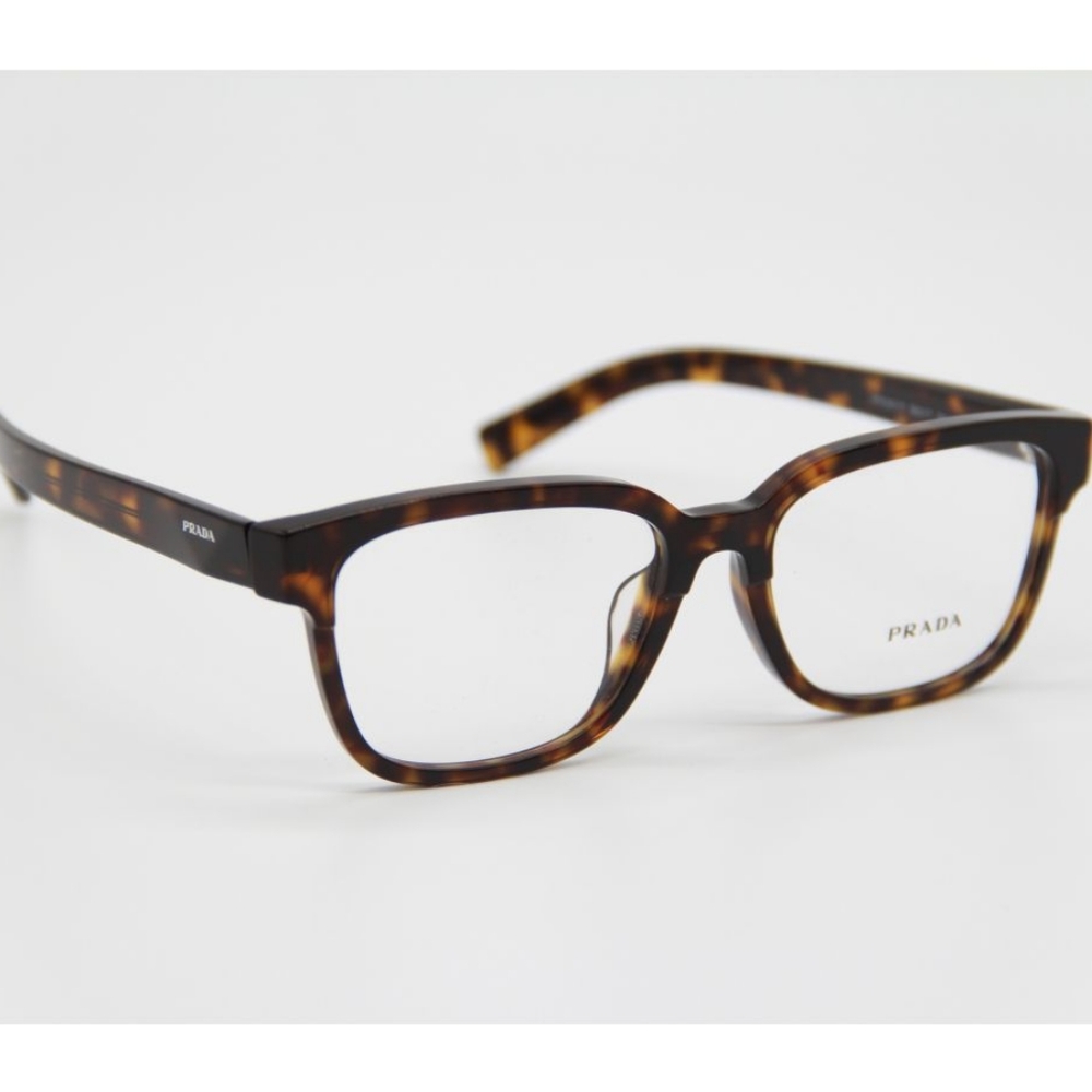 NEW MEN'S RECTANGLE HAVANA EYEGLASSES PRADA PR04YVF 2AU1O1 NEW PR 04YVF - Picture 2 of 7